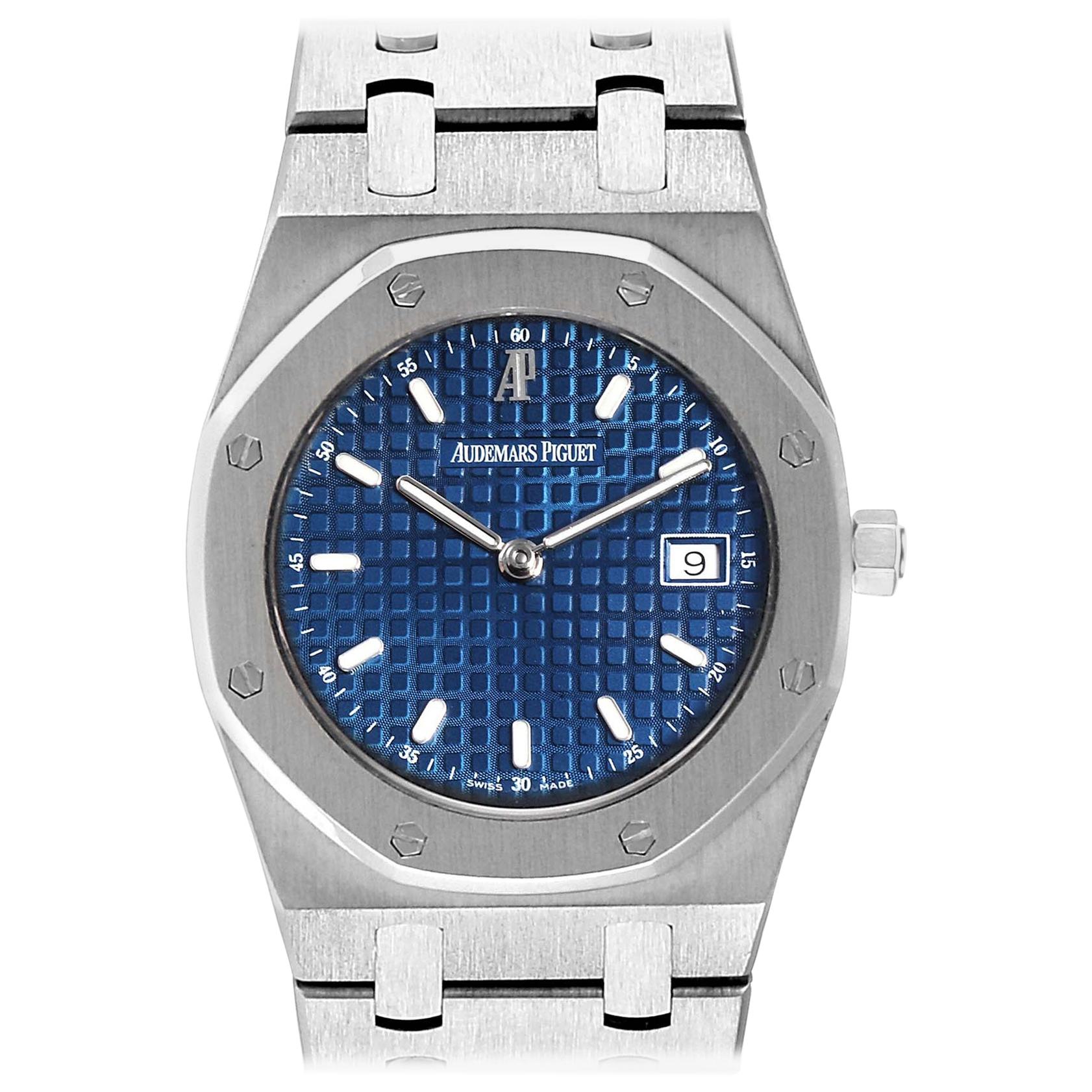 Audemars Piguet Royal Oak Blue Dial Steel Men's Watch 57175ST