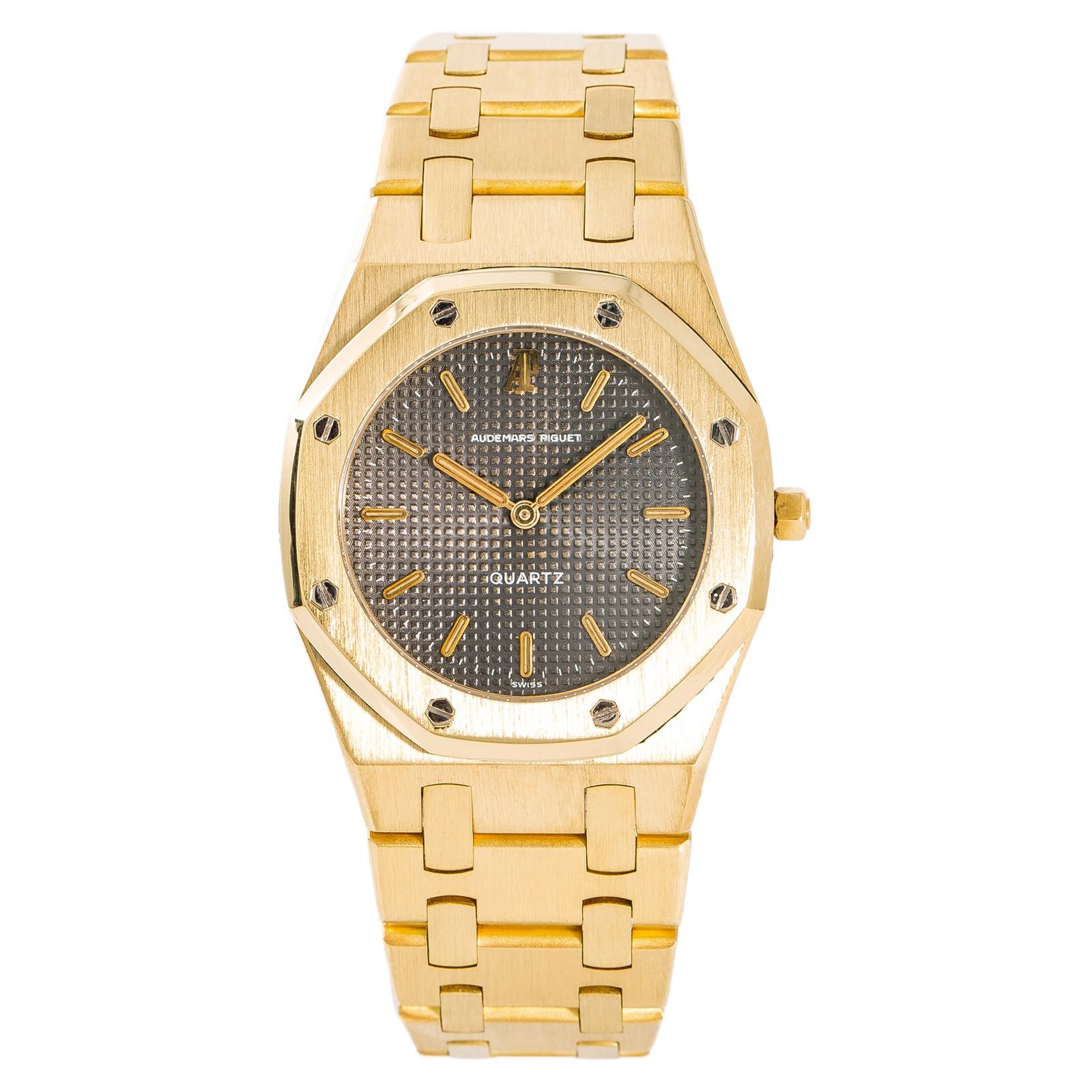 Audemars Piguet Royal Oak Cal 2508 Montre pour femme à quartz en or jaune 18 carats