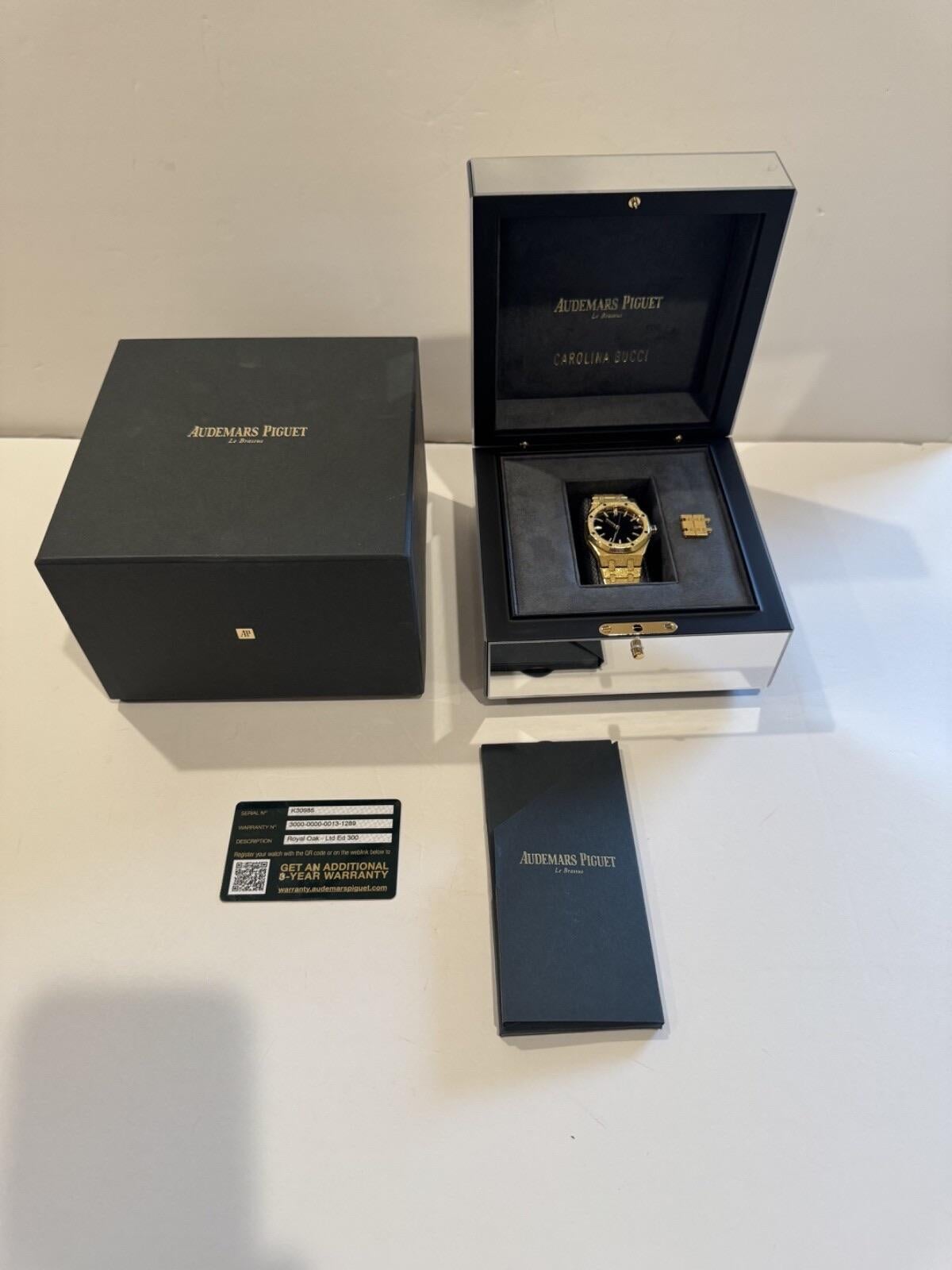 Reloj Audemars Piguet Royal Oak Carolina Bucci 15454Ba 37Mm Oro Esmerilado Mujer en venta 2