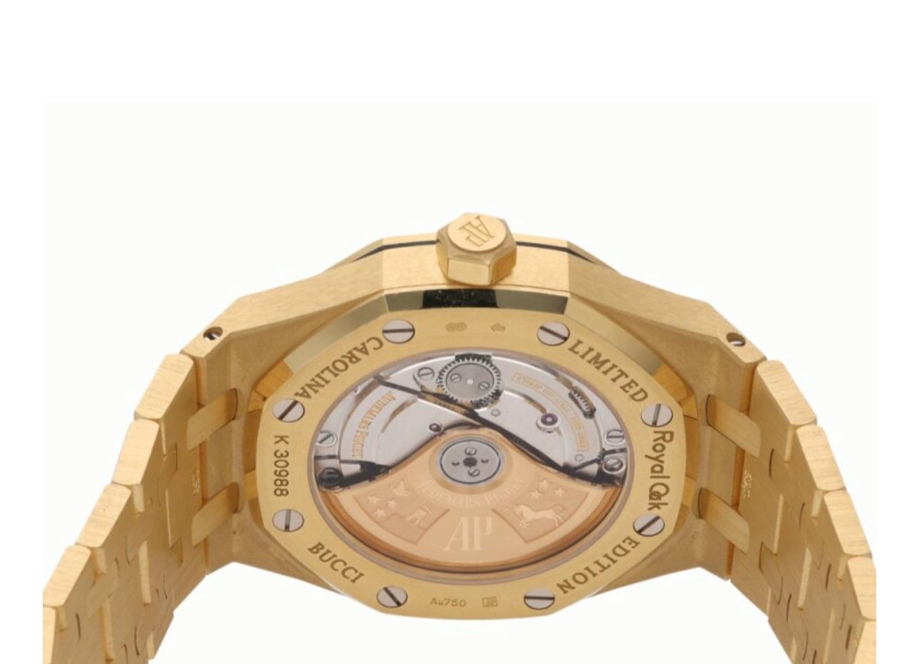 Reloj Audemars Piguet Royal Oak Carolina Bucci 15454Ba 37Mm Oro Esmerilado Mujer en venta 1