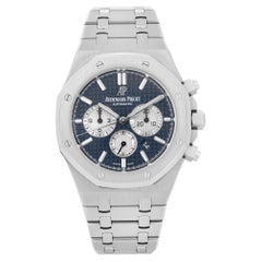 Audemars Piguet Royal Oak Chrono Steel Blue Dial Mens Watch 26331ST.OO.1220ST.02