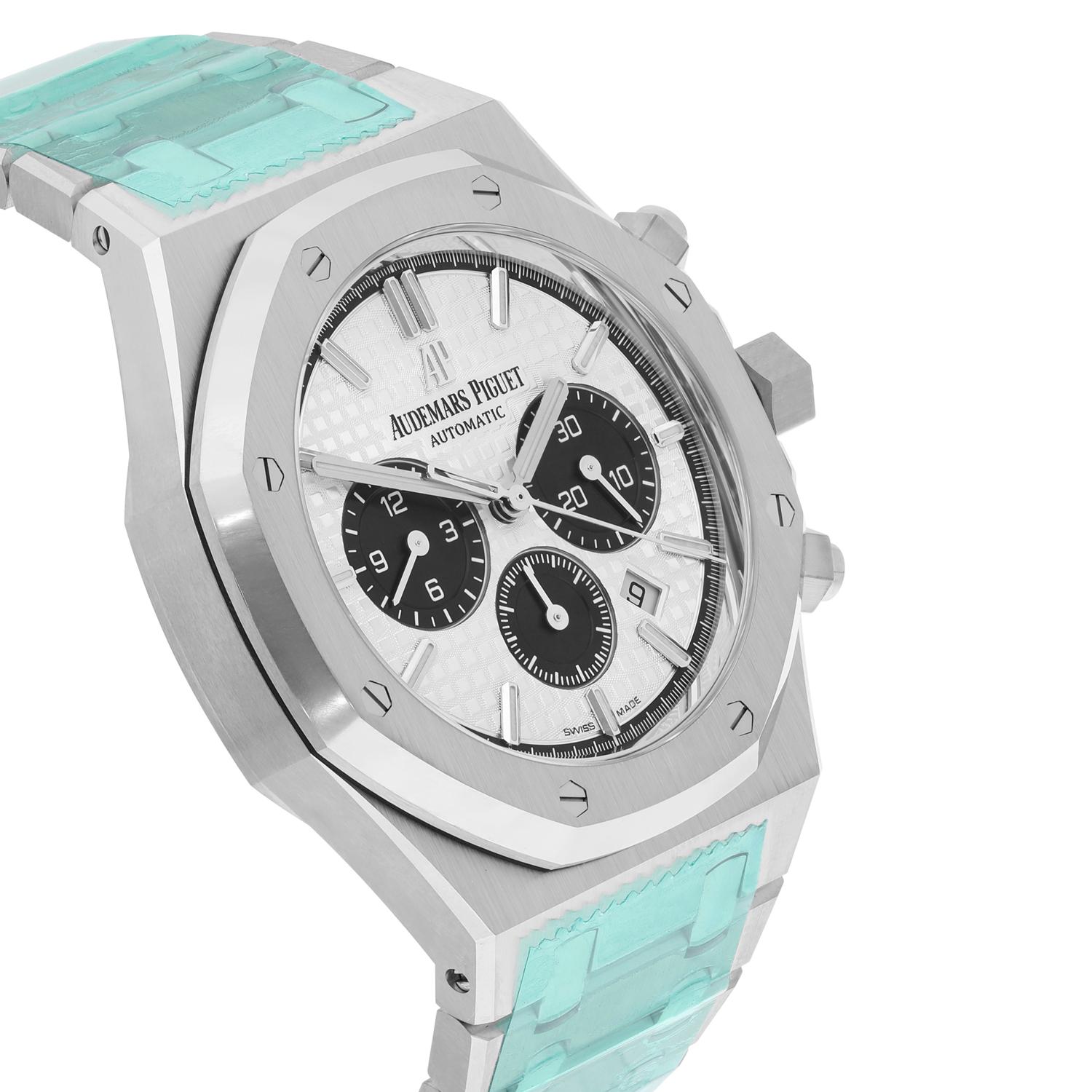 Audemars Piguet Royal Oak Chronograph aus Eichenholz 26331ST.OO.1220ST.03 Stahluhr „Panda“ Herren im Angebot