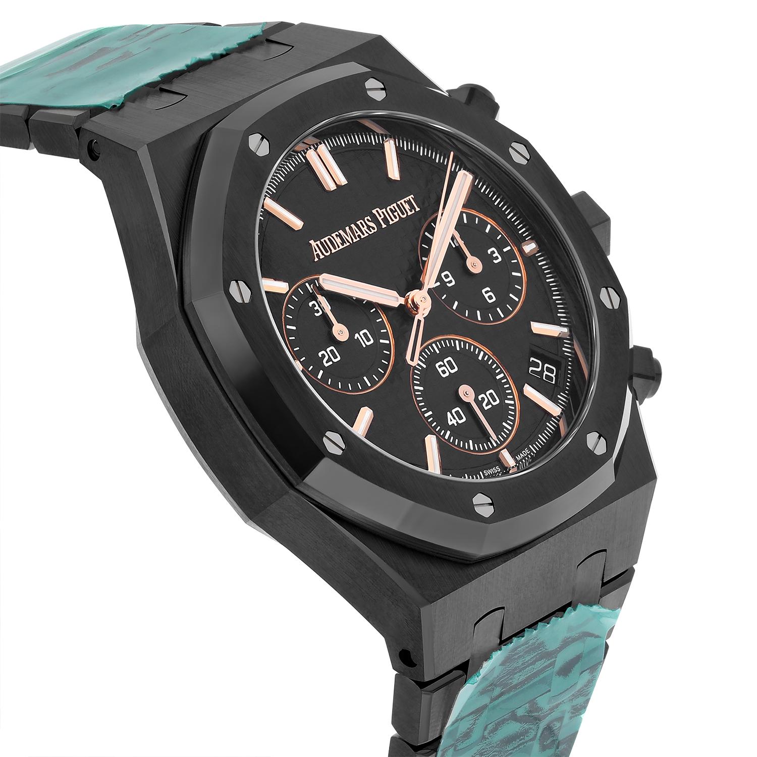 Modern Audemars Piguet Royal Oak Chronograph 41mm Black Ceramic Truly Unworn 2024