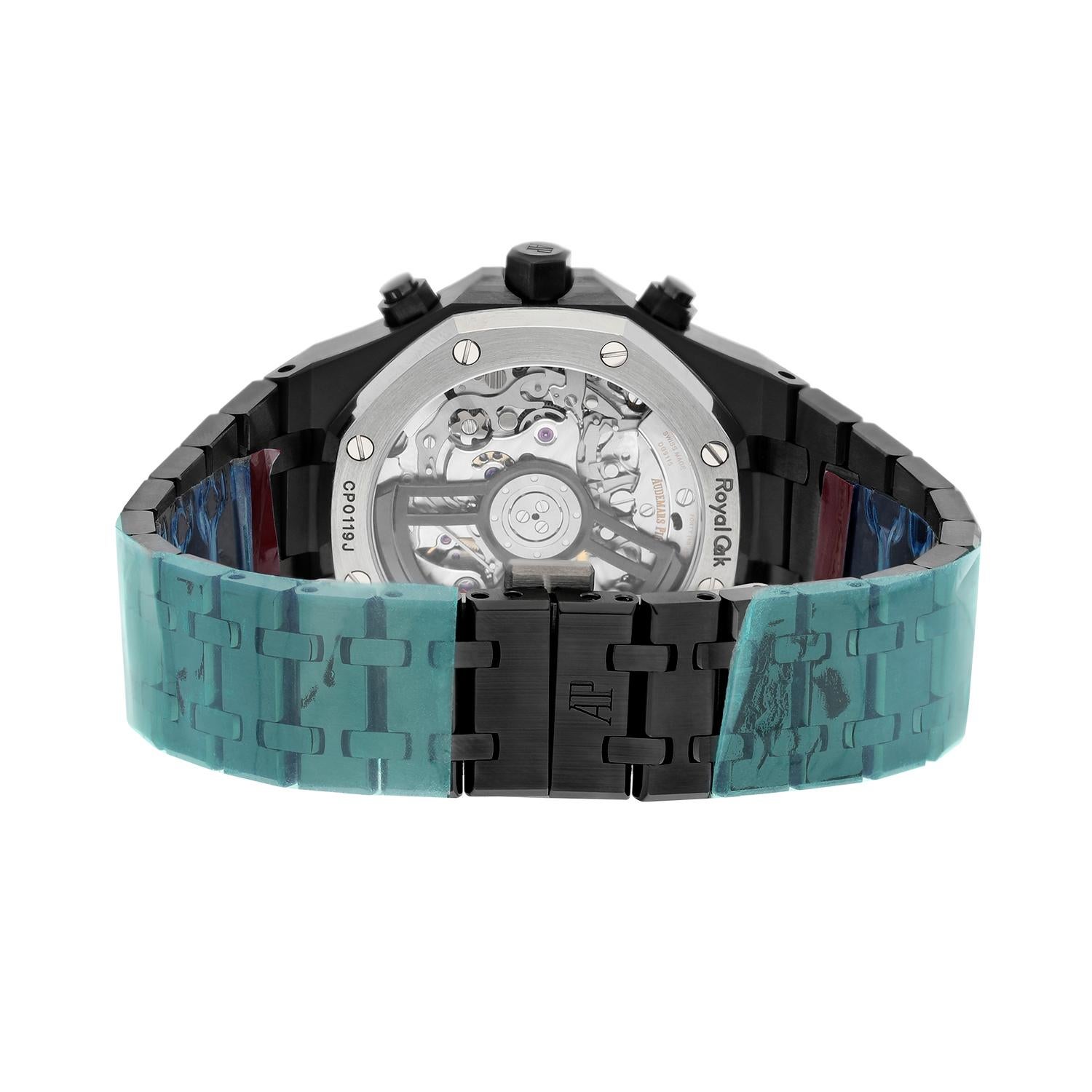 Men's Audemars Piguet Royal Oak Chronograph 41mm Black Ceramic Truly Unworn 2024
