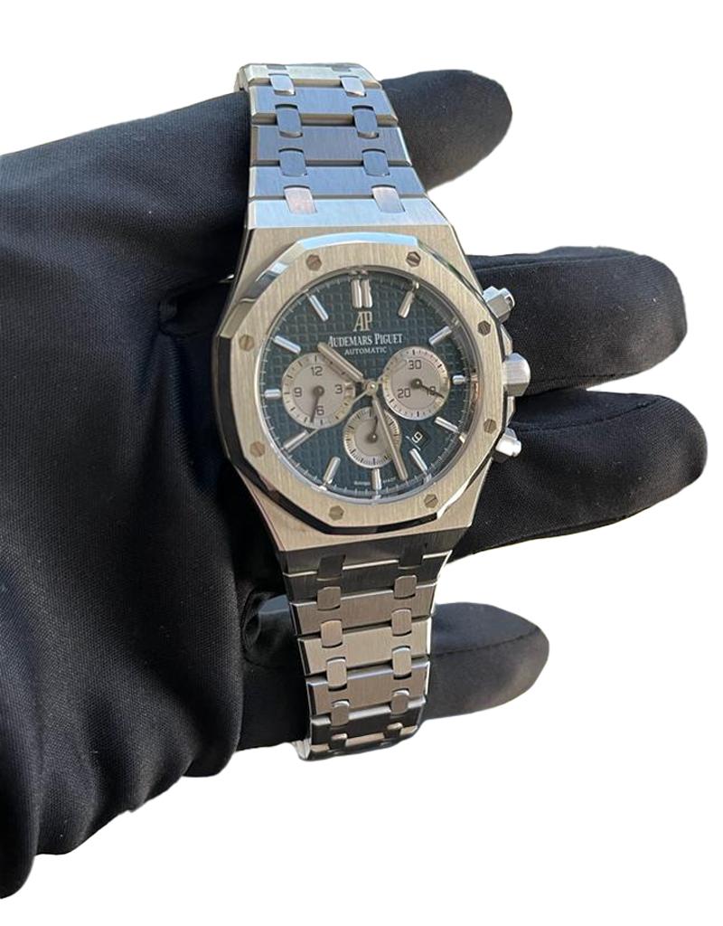 Audemars Piguet Royal Oak Chronographe 41 mm à cadran bleu 26331ST 11