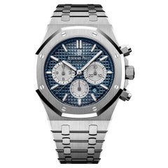 Audemars Piguet Royal Oak Cronografo 41mm Quadrante Blu Orologio Automatico 26331ST