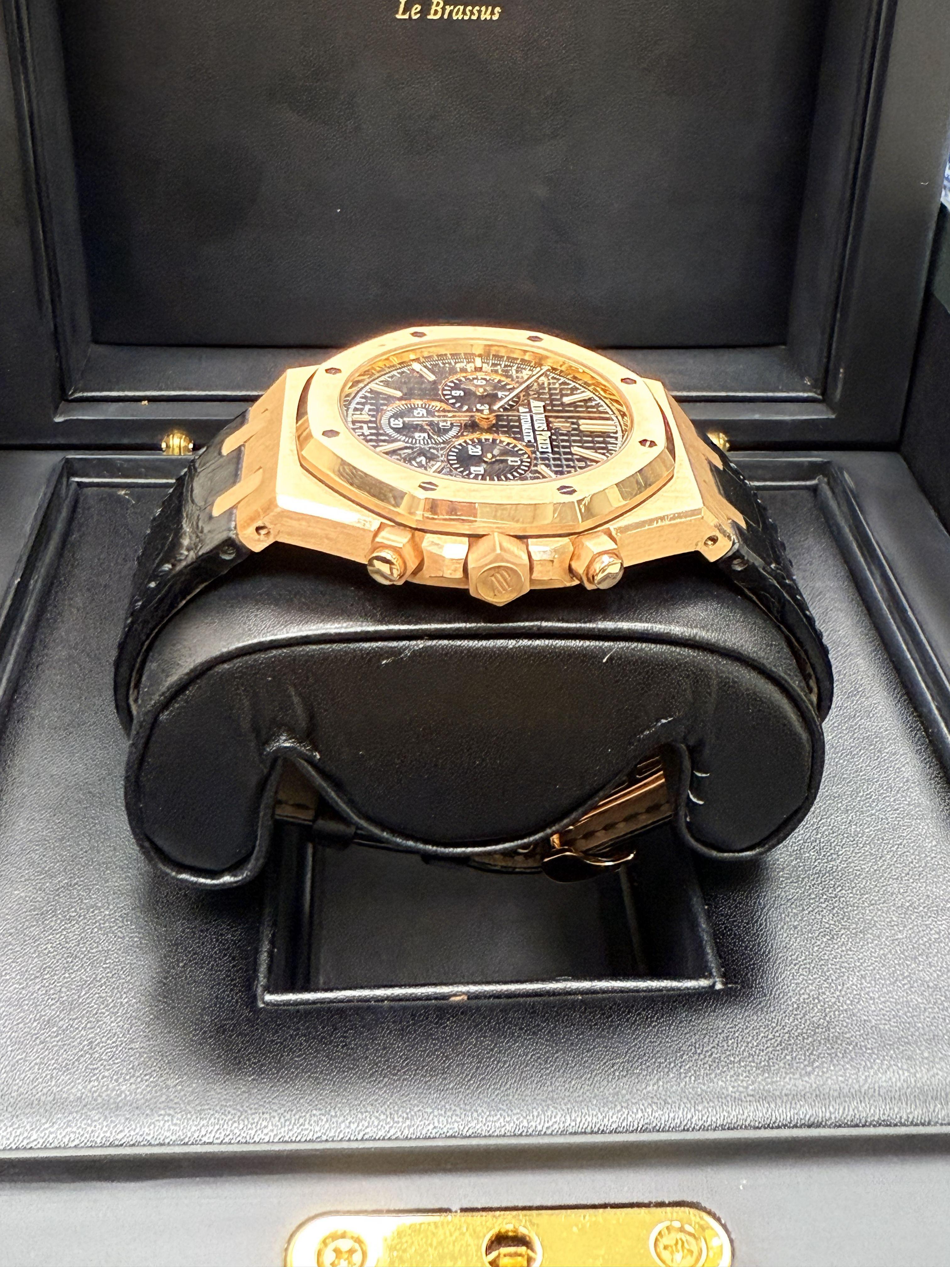 Audemars Piguet Royal Oak Chronograph 41mm Rose Gold Uhr 26320OR.OO.D002CR.01 im Angebot 2