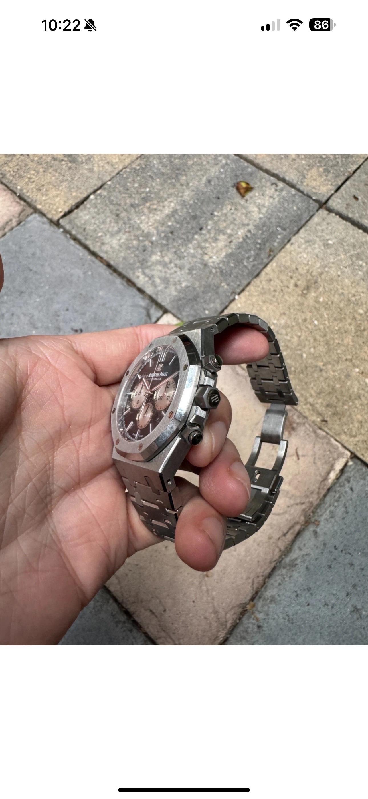 Audemars Piguet Royal Oak Chronograph BLACK 41mm Steel 26331ST BOX In Excellent Condition For Sale In West Hollywood, CA