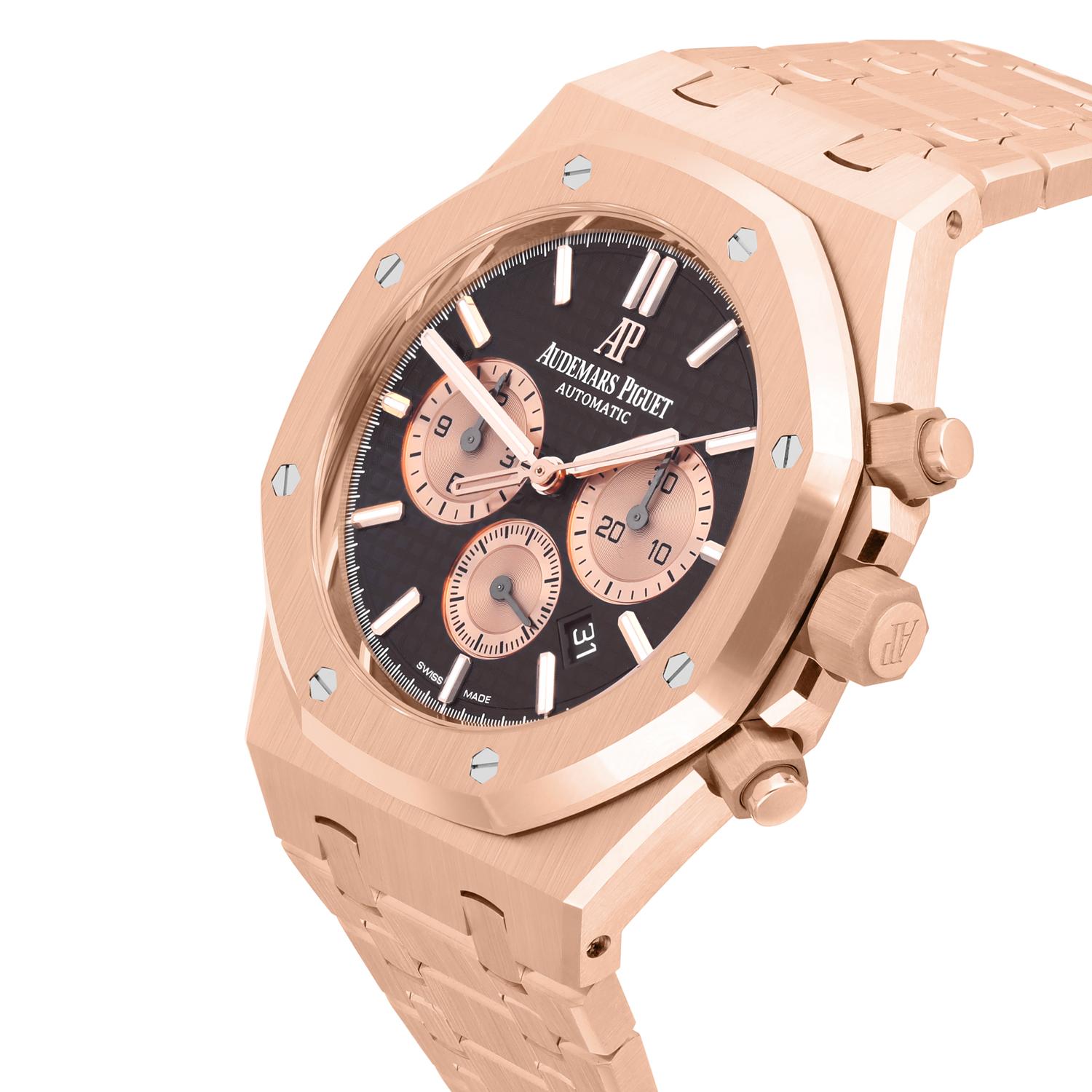 Modern Audemars Piguet Royal Oak Chronograph Chocolate 26331OR.OO.1220OR.02 NEW For Sale