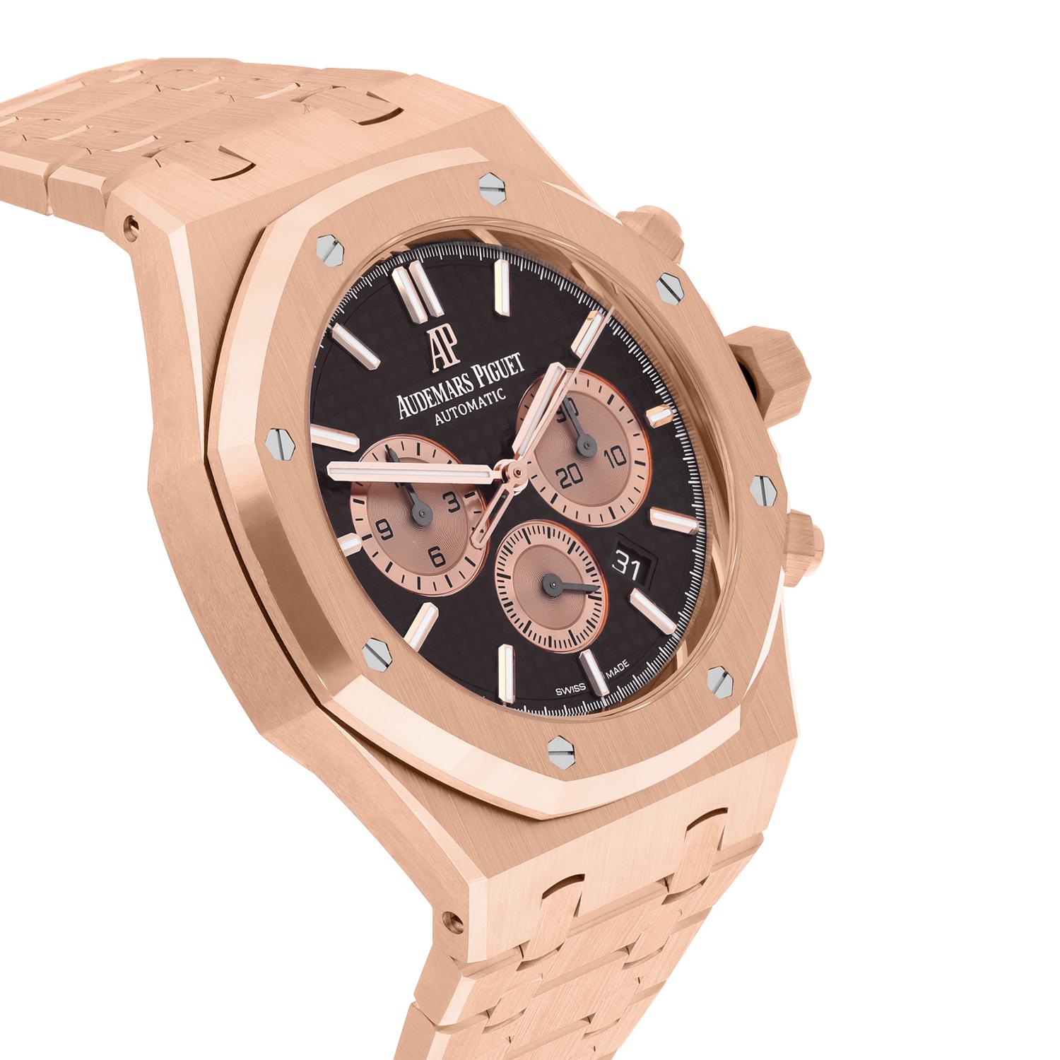 Audemars Piguet Royal Oak Chronograph Chocolate 26331OR.OO.1220OR.02 NEW For Sale 1