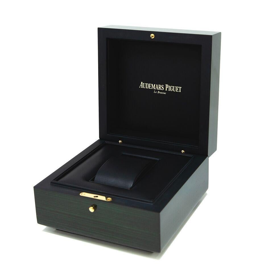 Audemars Piguet Royal Oak Chronograph Chocolate Dial Brown Leather 26331OR B/P For Sale 1