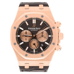 Audemars Piguet Royal Oak Chronograph Schokoladenzifferblatt Braunes Leder 26331OR B/P