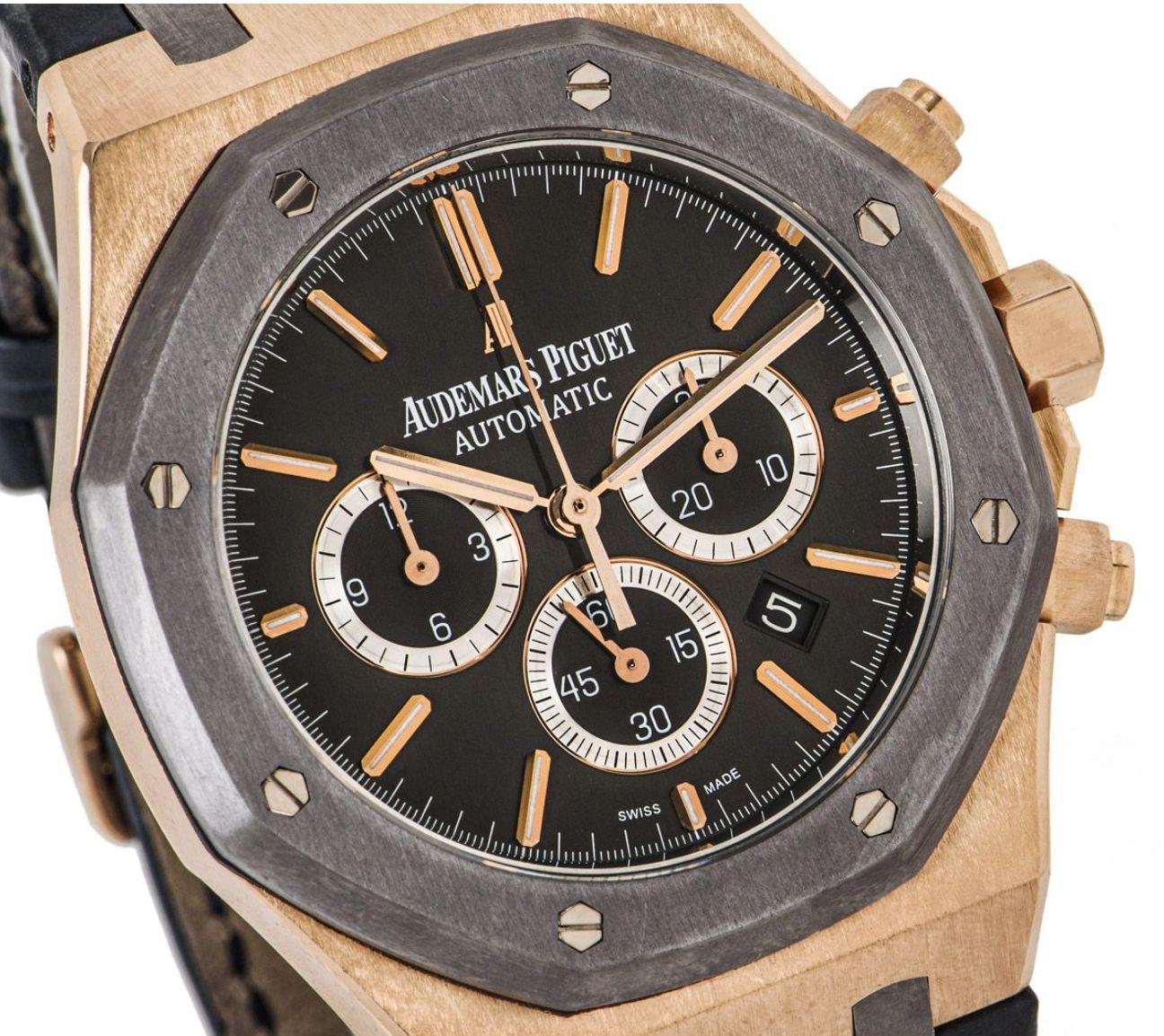 Audemars Piguet: Royal Oak Chronograph Leo Messi im Zustand „Hervorragend“ im Angebot in London, GB