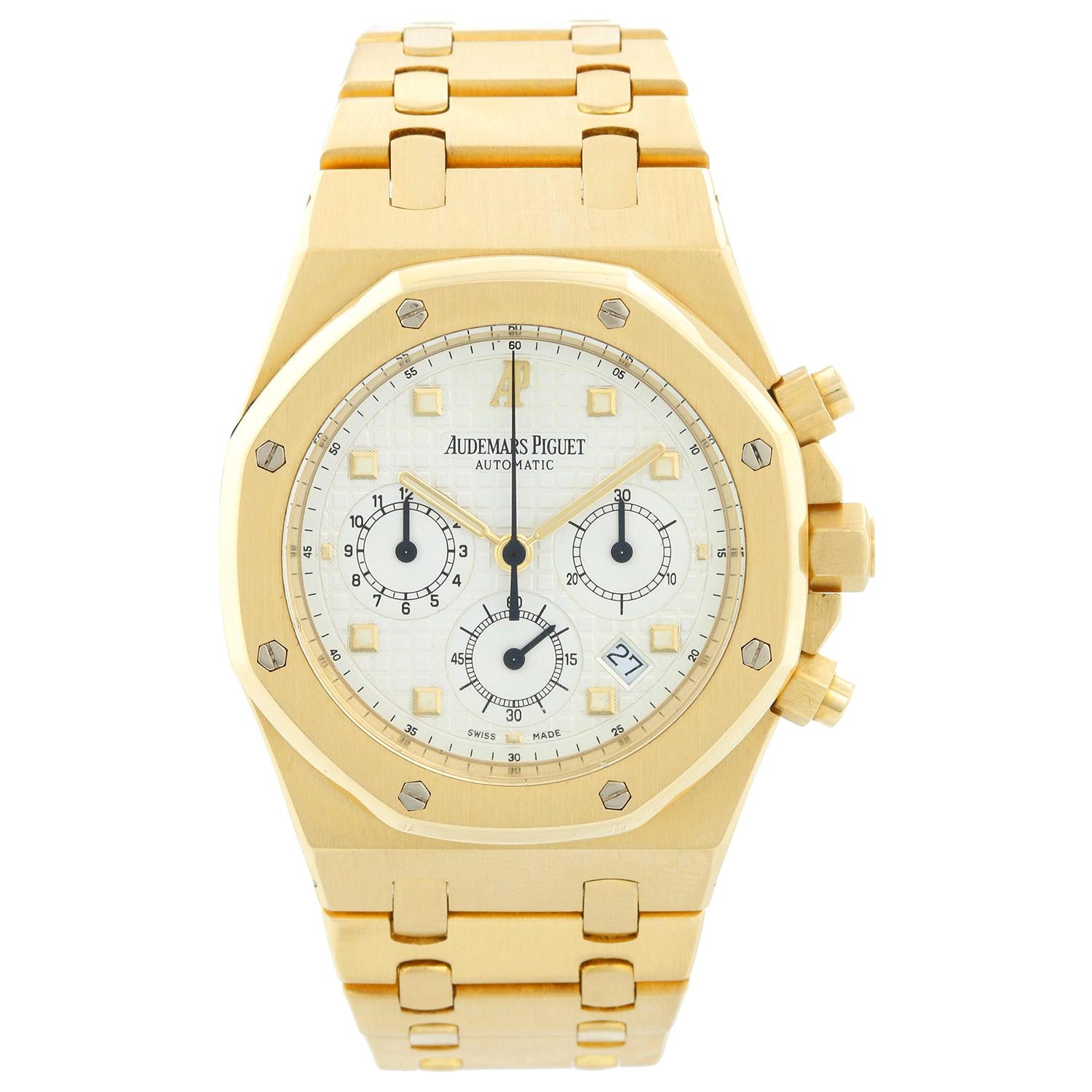 Audemars Piguet Royal Oak Chronograph Men's 18 Karat Gold Watch 25960BA/O/1185