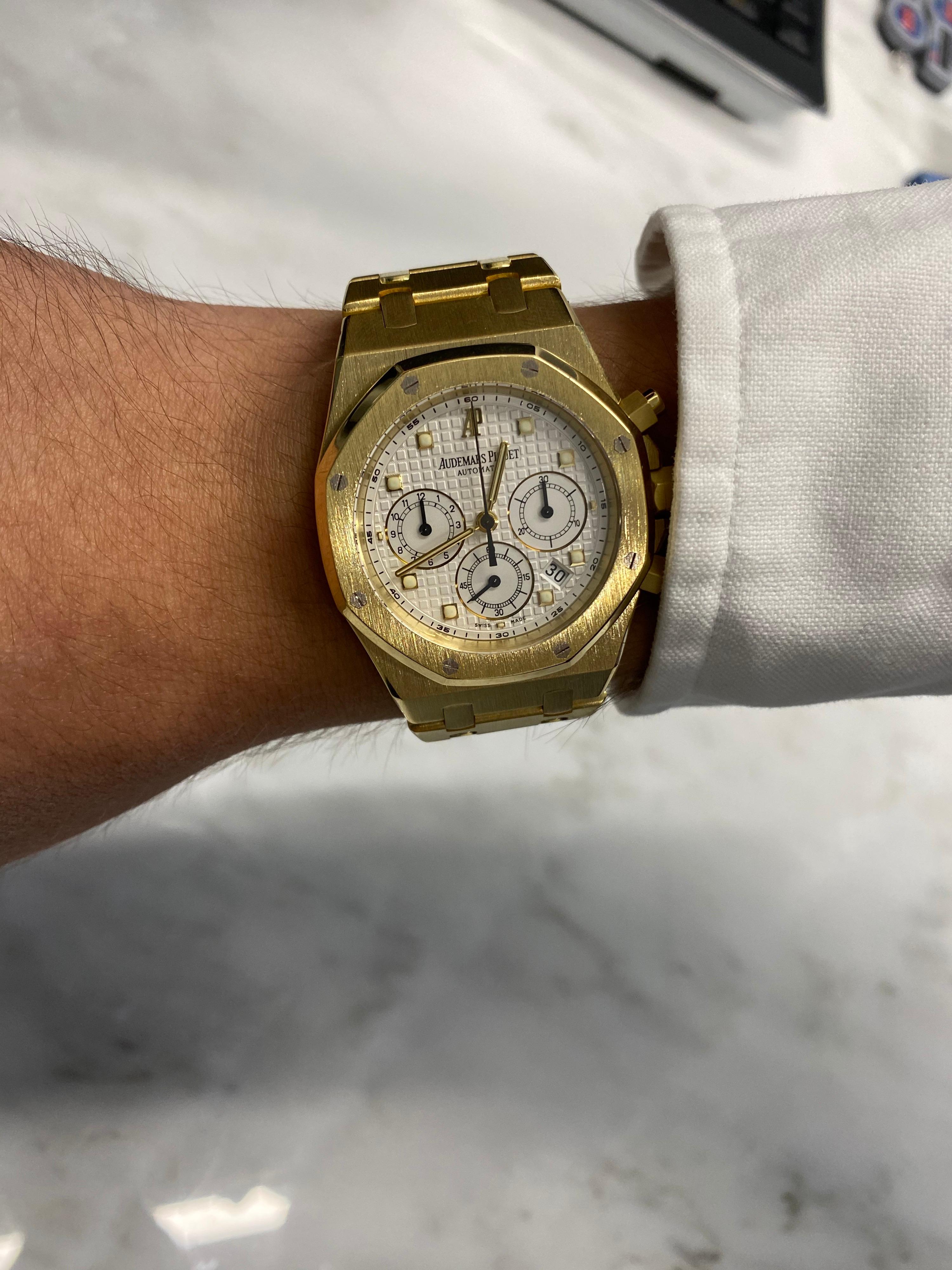 royal oak chrono gold