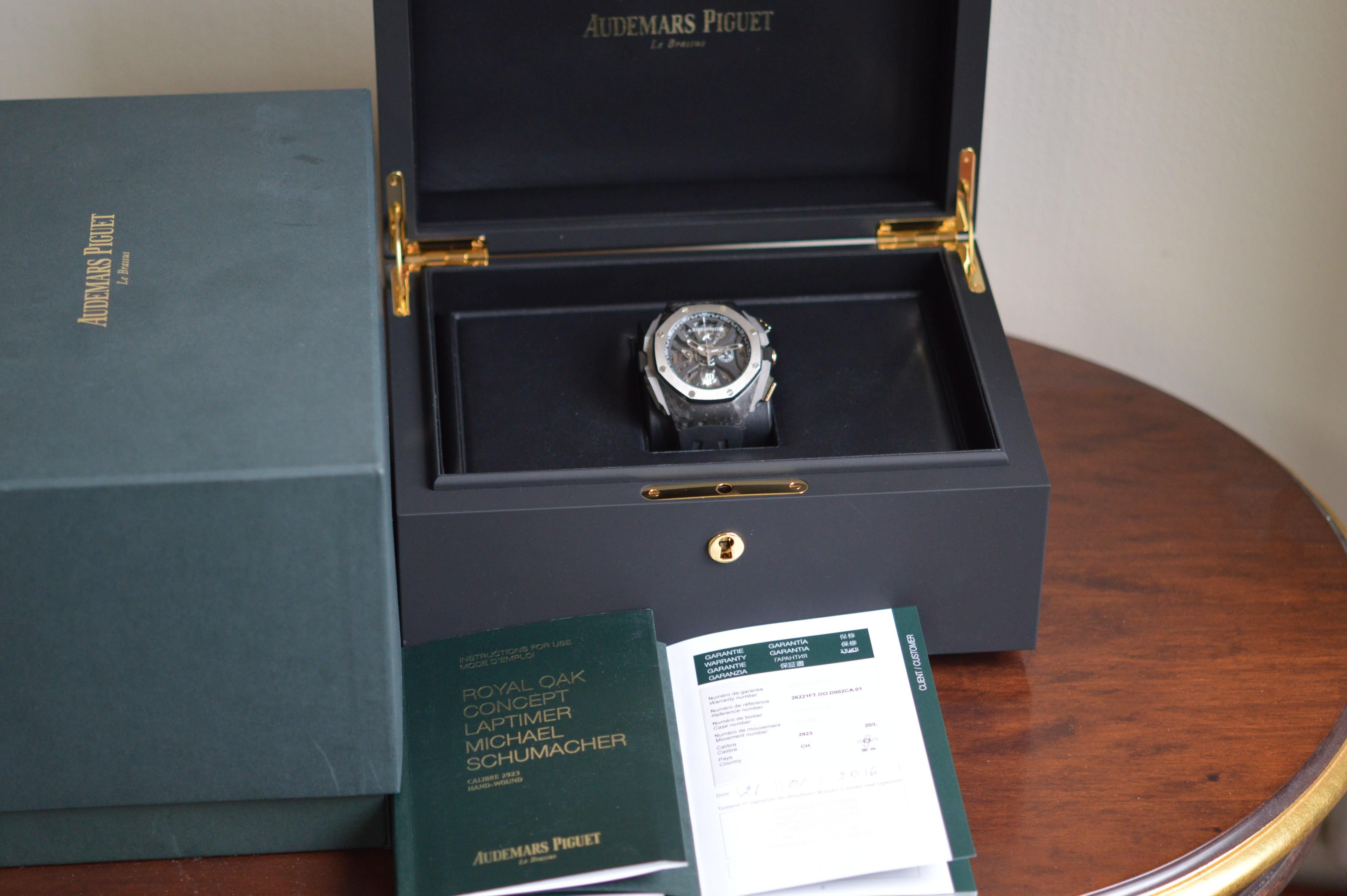 Audemars Piguet - Collection complète Laptimer en carbone Royal Oak Concept de Michael Schumacher en vente 5