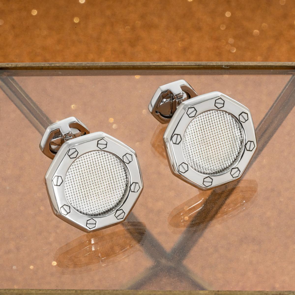 Men's Audemars Piguet Royal Oak Cufflinks White Gold