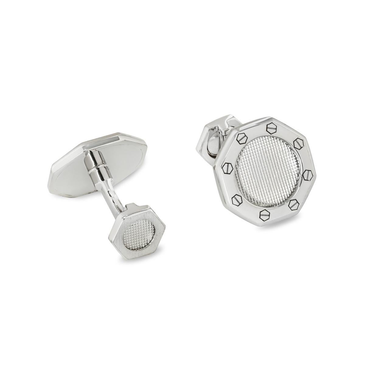 Audemars Piguet Royal Oak Cufflinks White Gold 2