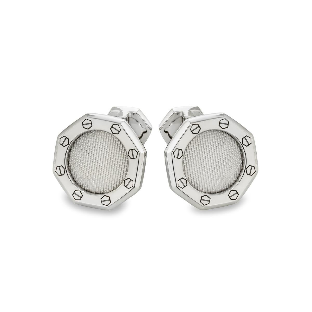 Audemars Piguet Royal Oak Cufflinks White Gold 3
