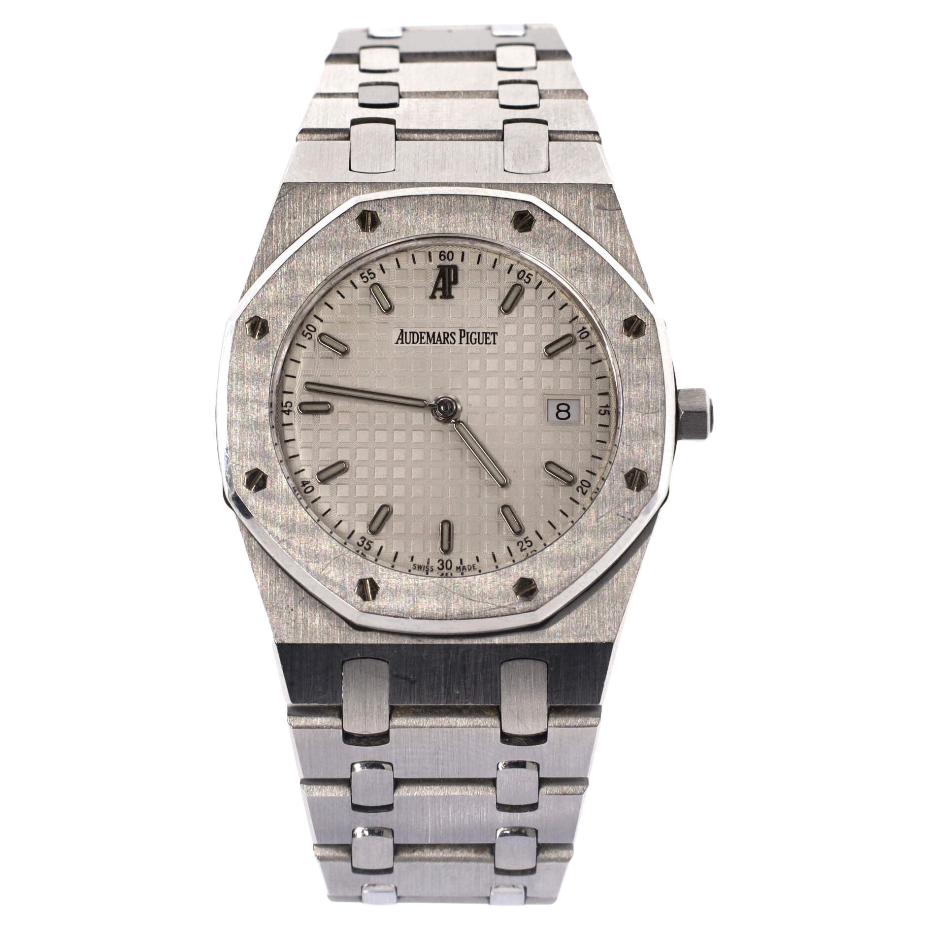 Audemars Piguet Royal Oak Date Quartz Watch Stainless Steel 33