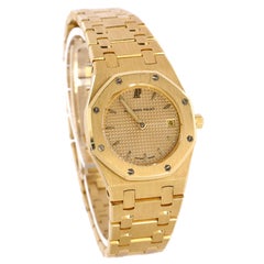 Audemars Piguet Royal Oak Date Quartz Watch Yellow Gold 25