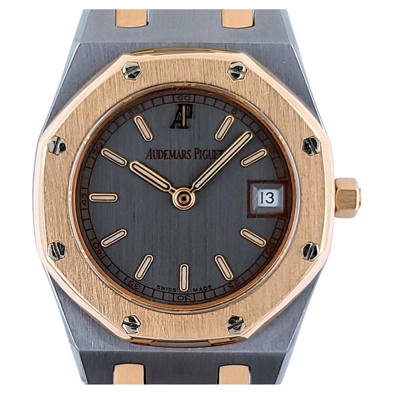 Audemars Piguet Royal Oak Date Rose Gold and Tantalum Tantale 66270 with  Box For Sale at 1stDibs | tantale tige, tige de tantale, audemars piguet  quincy jones