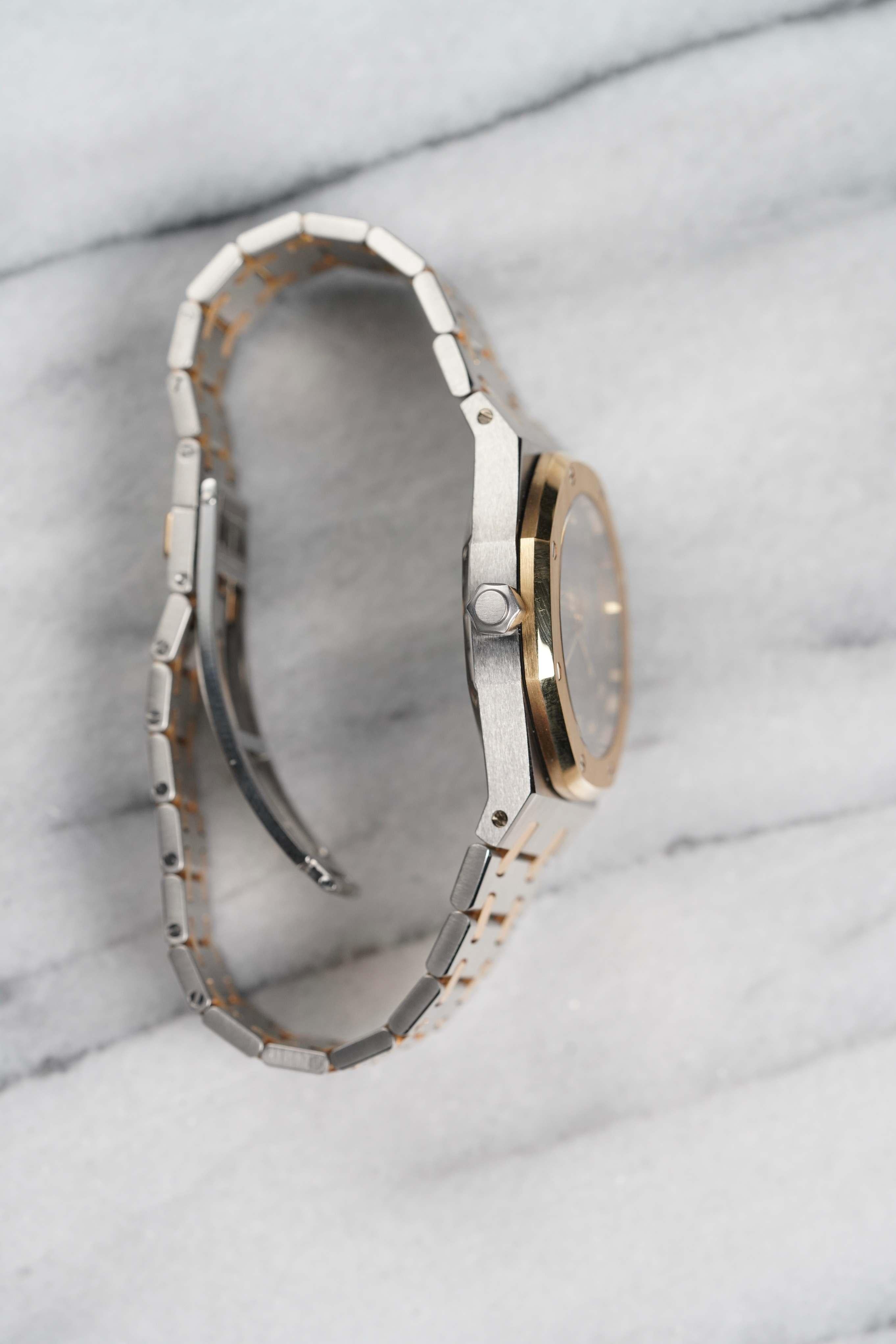 De las mujeres Reloj Audemars Piguet Royal Oak Diamond de oro y acero inoxidable, 1991-2000 en venta