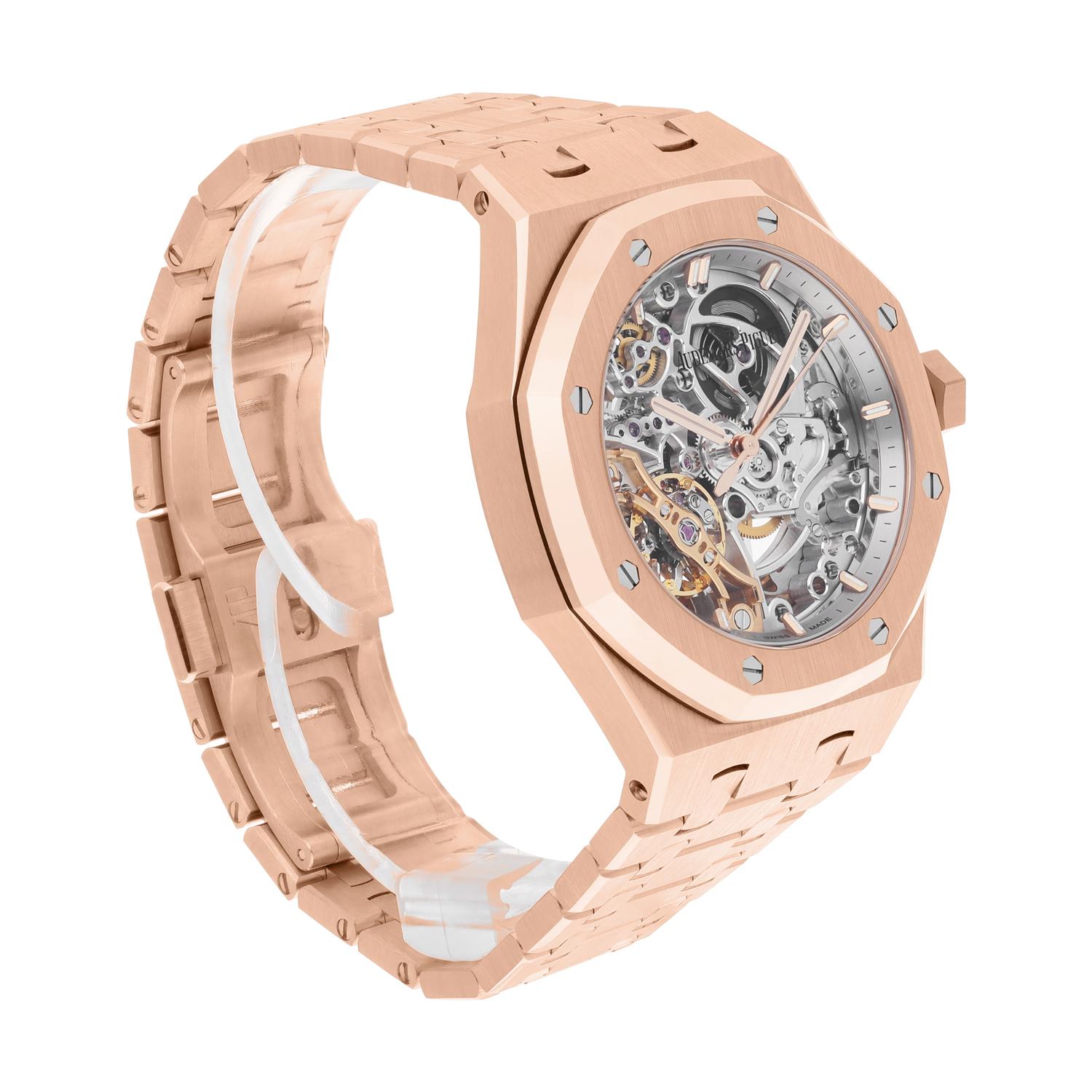 Modern Audemars Piguet Royal Oak Double Balance Wheel Openworked 15467OR.OO.1256OR.01