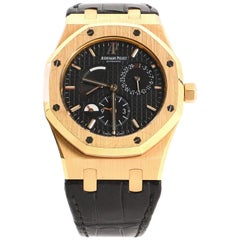 Audemars Piguet Royal Oak Dual Time Automatic Watch Rose Gold and Alligator 39