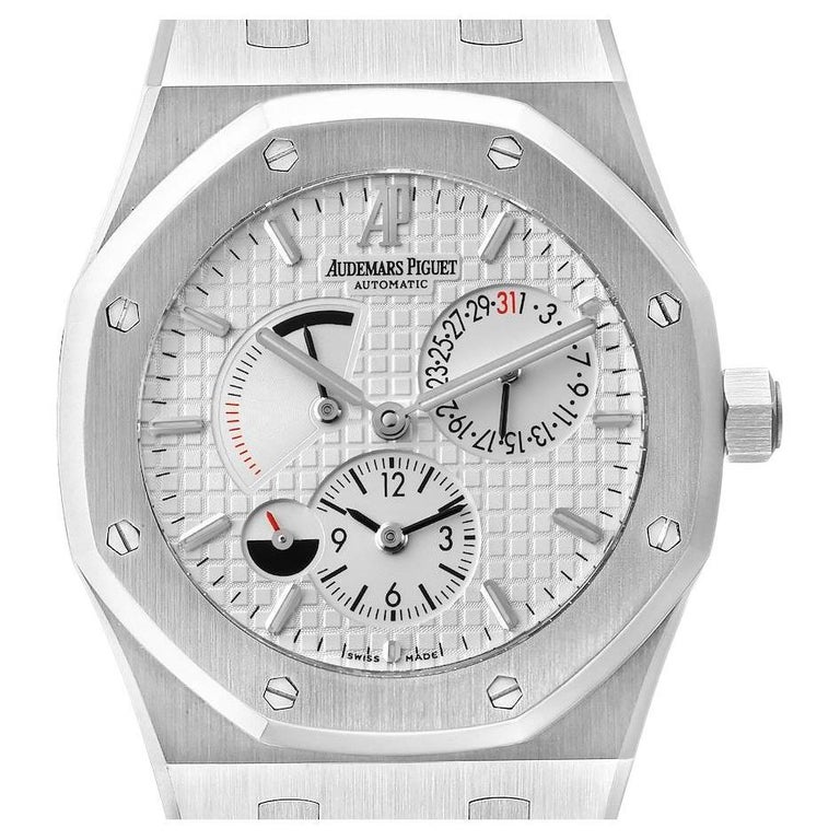 Audemars Piguet Royal Oak Dual Time Power Reserve Mens Watch 26120ST