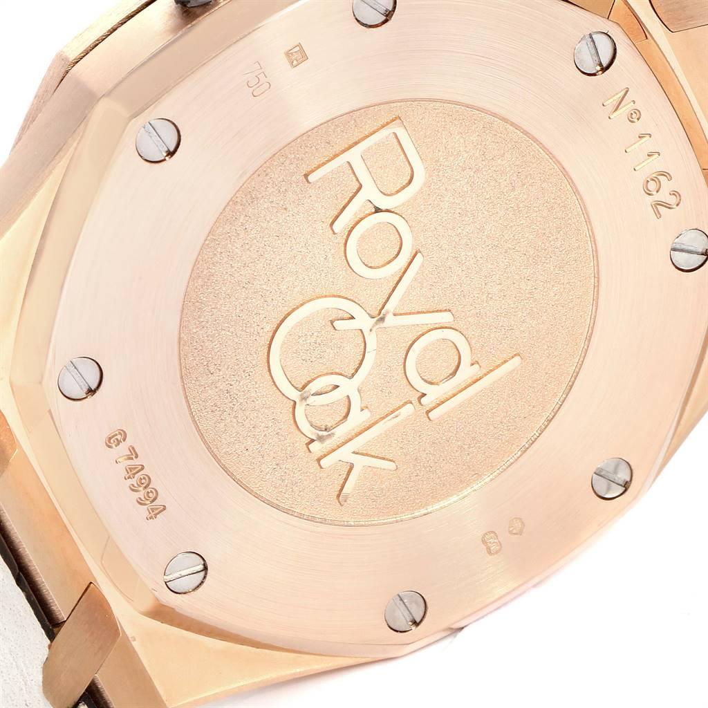 Audemars Piguet Royal Oak Dual Time Power Reserve Rose Gold Watch 26120OR For Sale 2