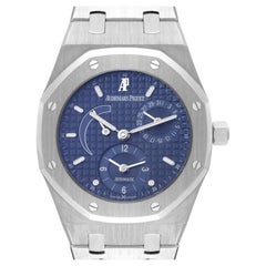 Audemars Piguet Royal Oak Dual Time Power Reserve Steel Mens Watch 25730ST