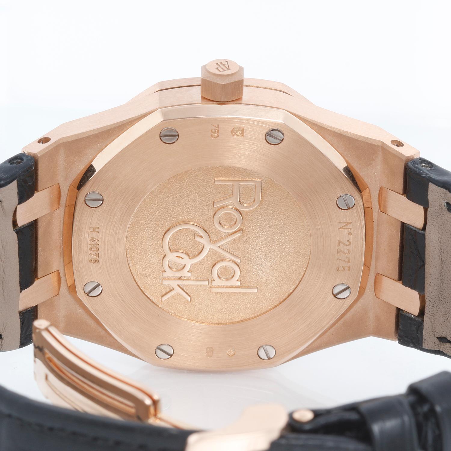 Audemars Piguet Royal Oak Dual Time Rose Gold Mens Watch 26120OR.00.D002CR.01 For Sale 1