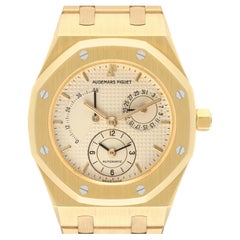 Vintage Audemars Piguet Royal Oak Dual Time Yellow Gold Mens Watch 25730BA