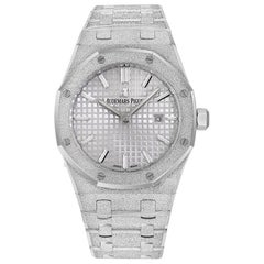 Audemars Piguet Royal Oak Frosted 18 Karat White Gold Watch 67653BC.GG.1263BC.01