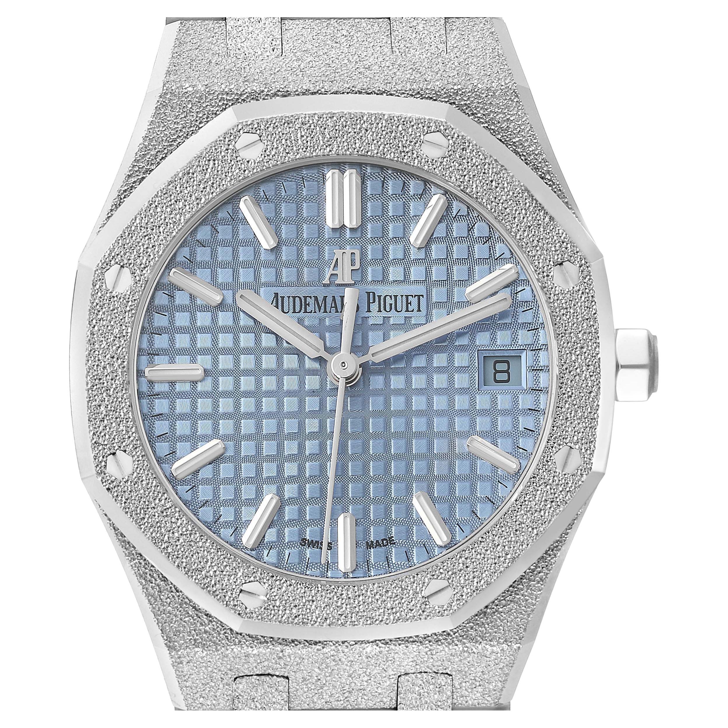 Audemars Piguet Royal Oak Frosted White Gold Selfwinding Mens Watch 77353BC Unwo