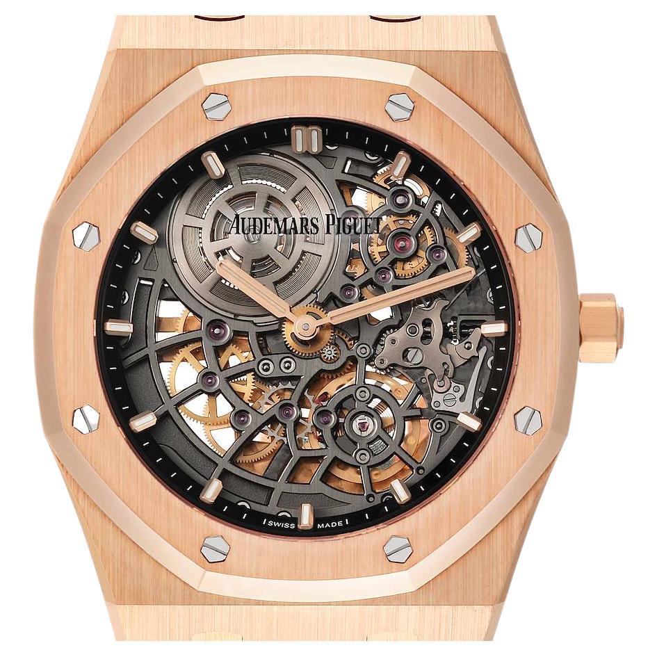 Audemars Piguet Royal Oak Jumbo Ultra-Thin Rose Gold Mens Watch 16204OR Unworn