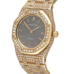Audemars Piguet Royal Oak Ladies Diamond 18KT Gold Automatic Watch