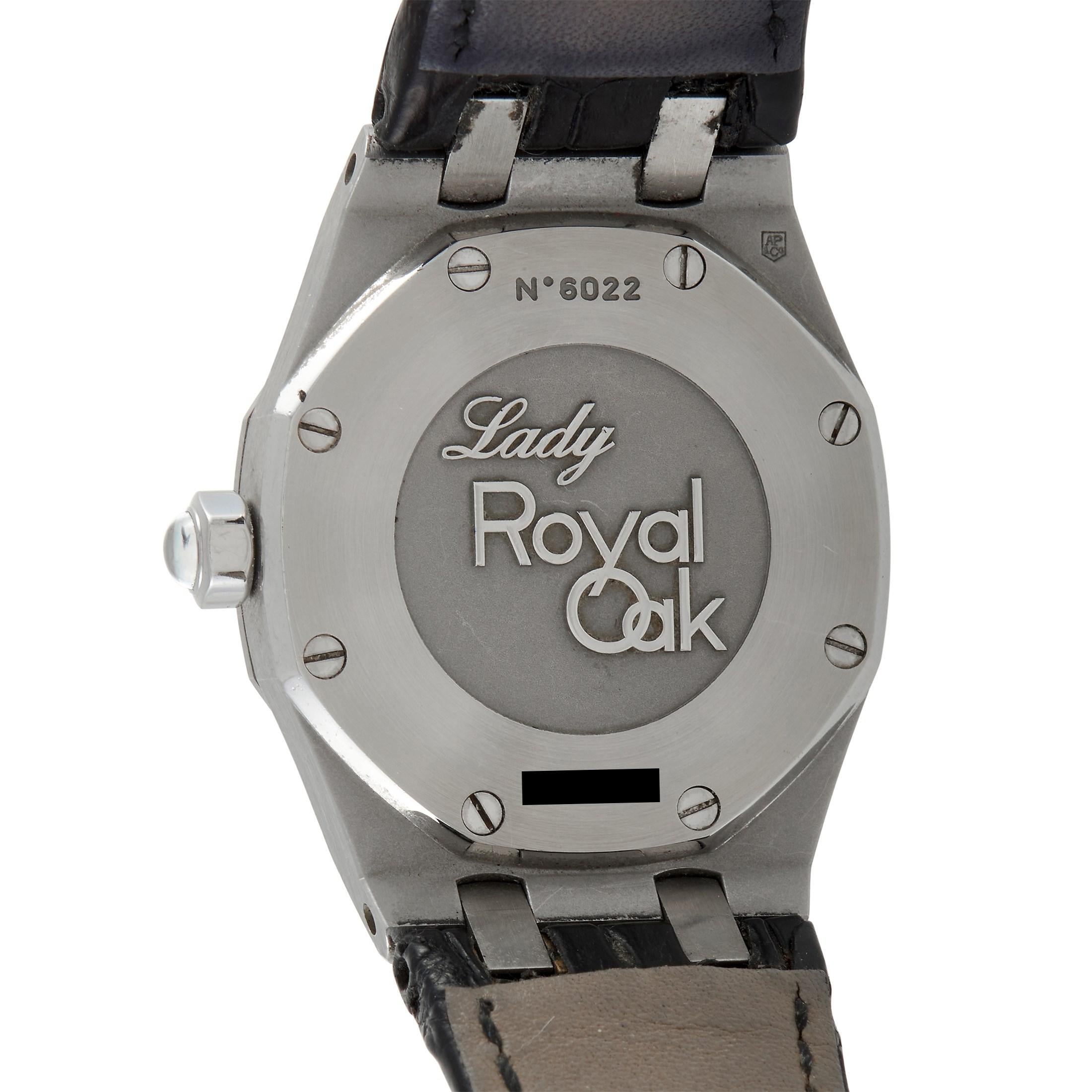 Round Cut Audemars Piguet Royal Oak Ladies Watch 67601ST.ZZ.D002CR.01