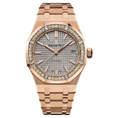 Audemars Piguet Royal Oak Lady 37mm Rose Gold Diamond Bezel 15451OR.ZZ.1256OR.02