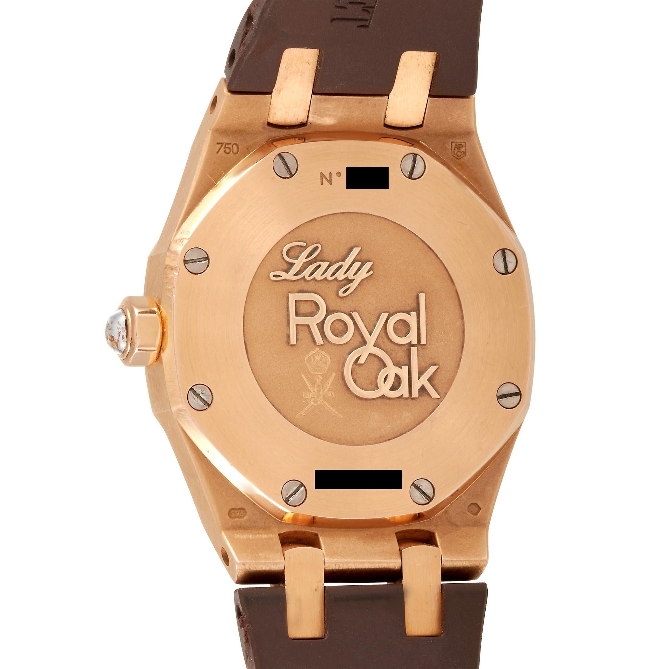 Audemars Piguet Royal Oak Lady Automatic Khanjar Watch 77321OR.ZZ.D080CA.01 In Excellent Condition In Southampton, PA