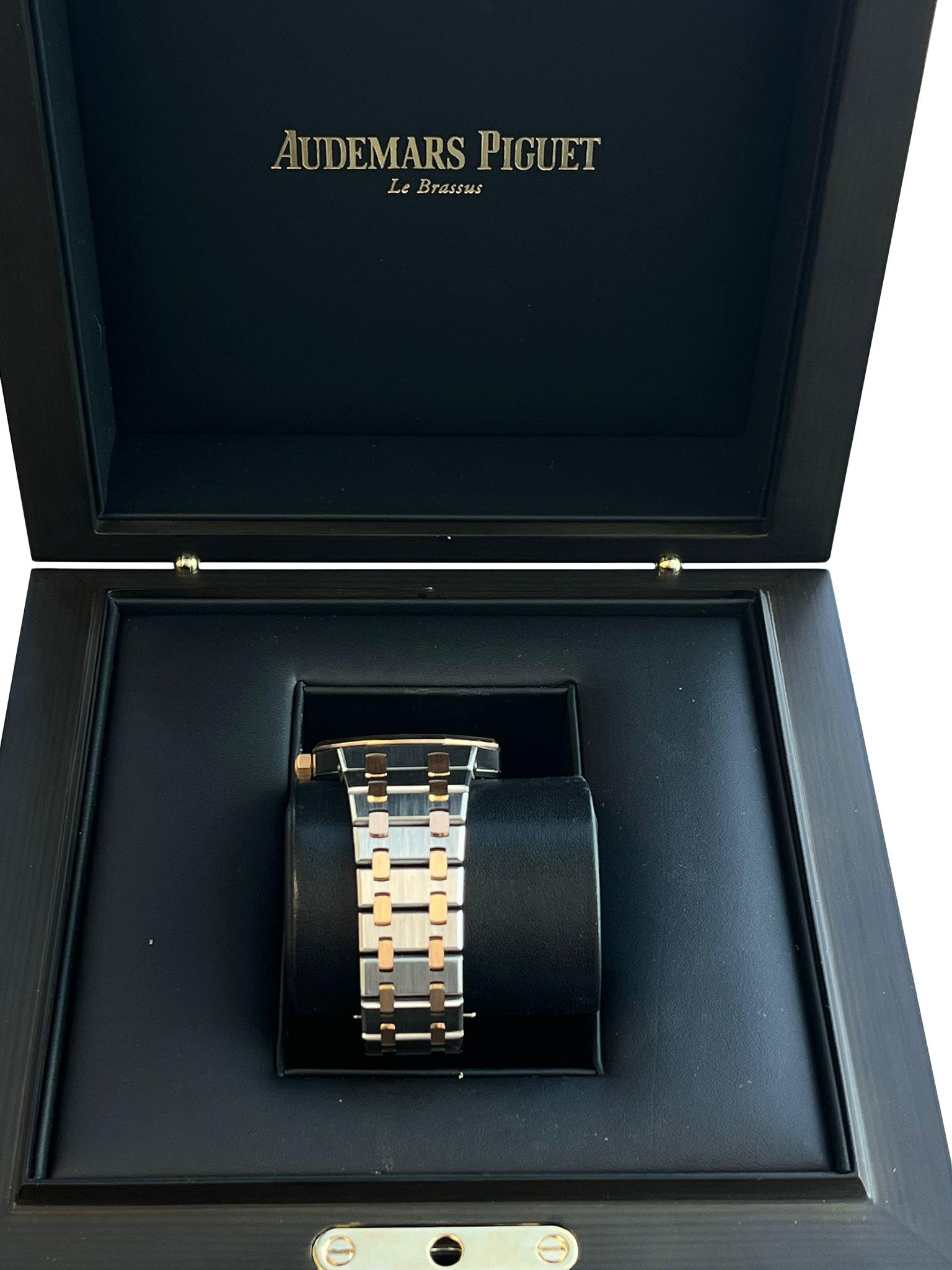 Audemars Piguet Royal Oak Lady Gold Steel Diamond Bezel 67651SR.ZZ.1261SR.01 im Angebot 11