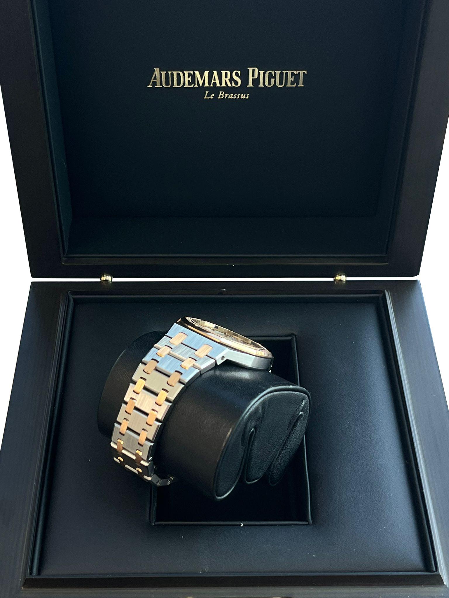 Audemars Piguet Royal Oak Lady Gold Steel Diamond Bezel 67651SR.ZZ.1261SR.01 im Angebot 12