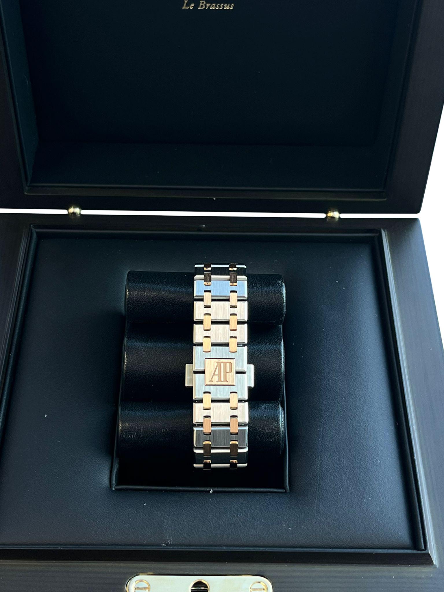 Audemars Piguet Royal Oak Lady Gold Steel Diamond Bezel 67651SR.ZZ.1261SR.01 im Angebot 14