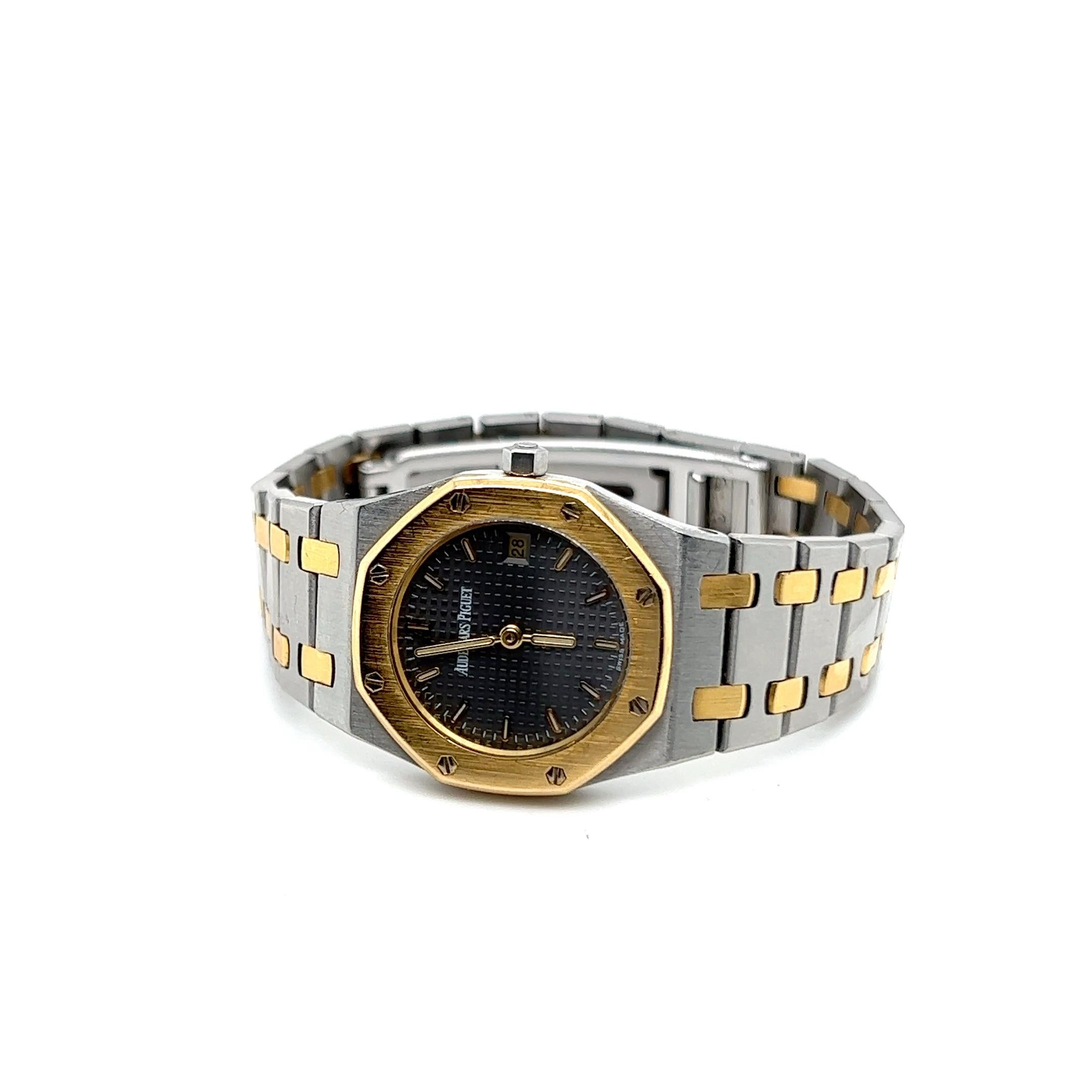 Audemars Piguet Royal Oak Lady Watch in Stainless Steel & Yellow Gold  For Sale 7