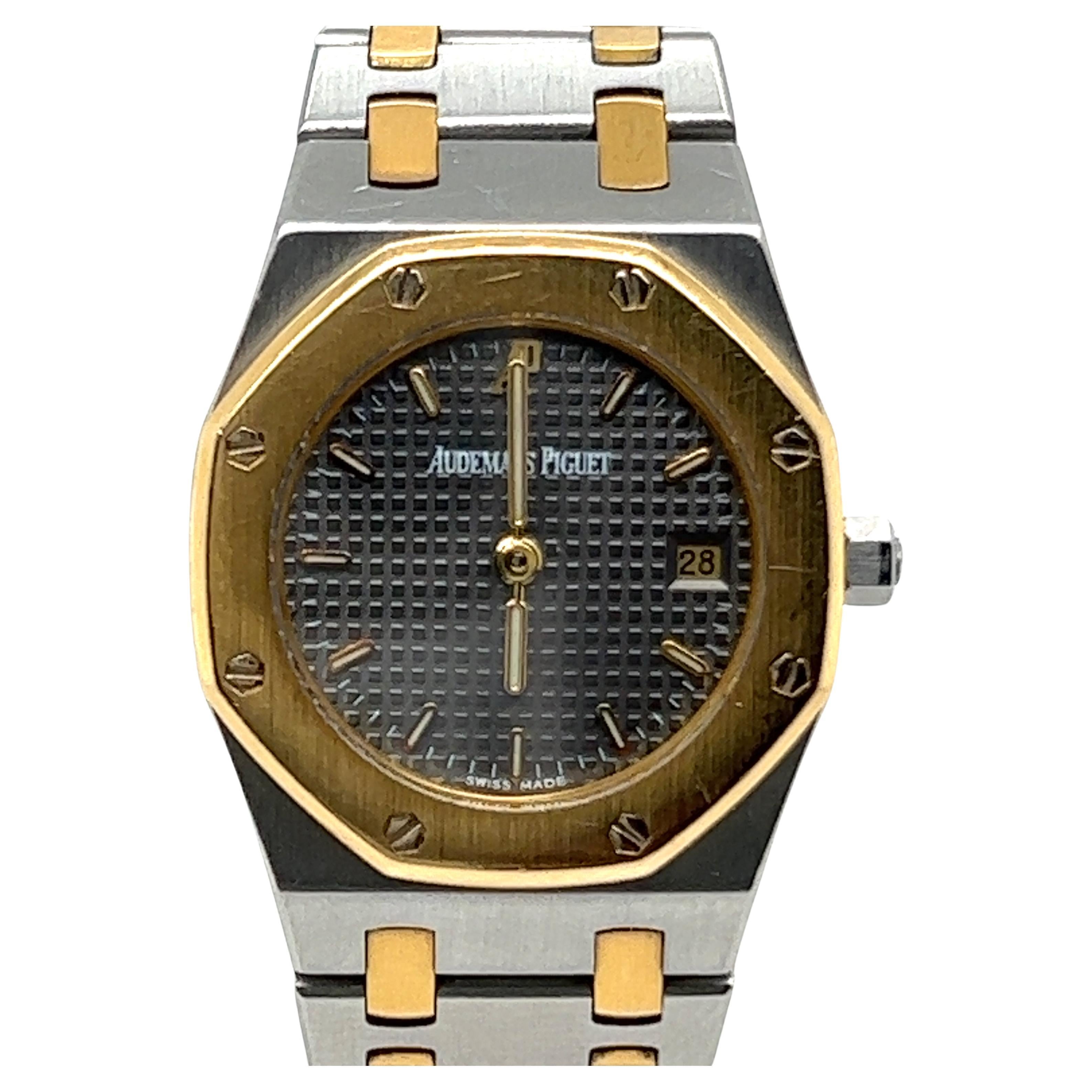 Audemars Piguet Royal Oak Lady Watch in Stainless Steel & Yellow Gold  For Sale