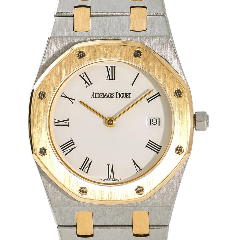 Audemars Piguet Royal Oak Men S Vintage Quartz Watch 18 Karat Two Tone For Sale At 1stdibs