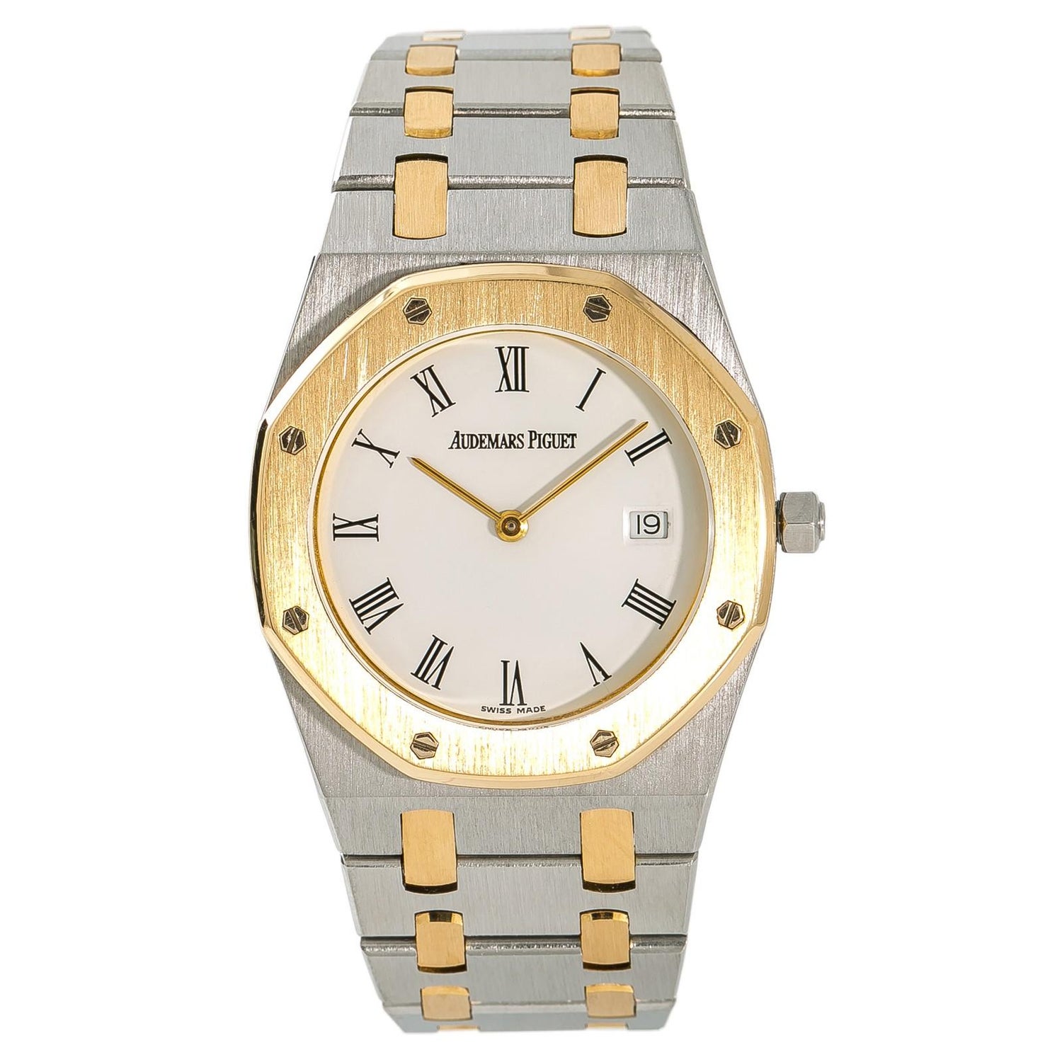 Audemars Piguet Royal Oak Men S Vintage Quartz Watch 18 Karat Two Tone For Sale At 1stdibs