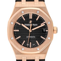 Audemars Piguet Royal Oak Midsize Rose Gold Mens Watch 15450OR Box Papers