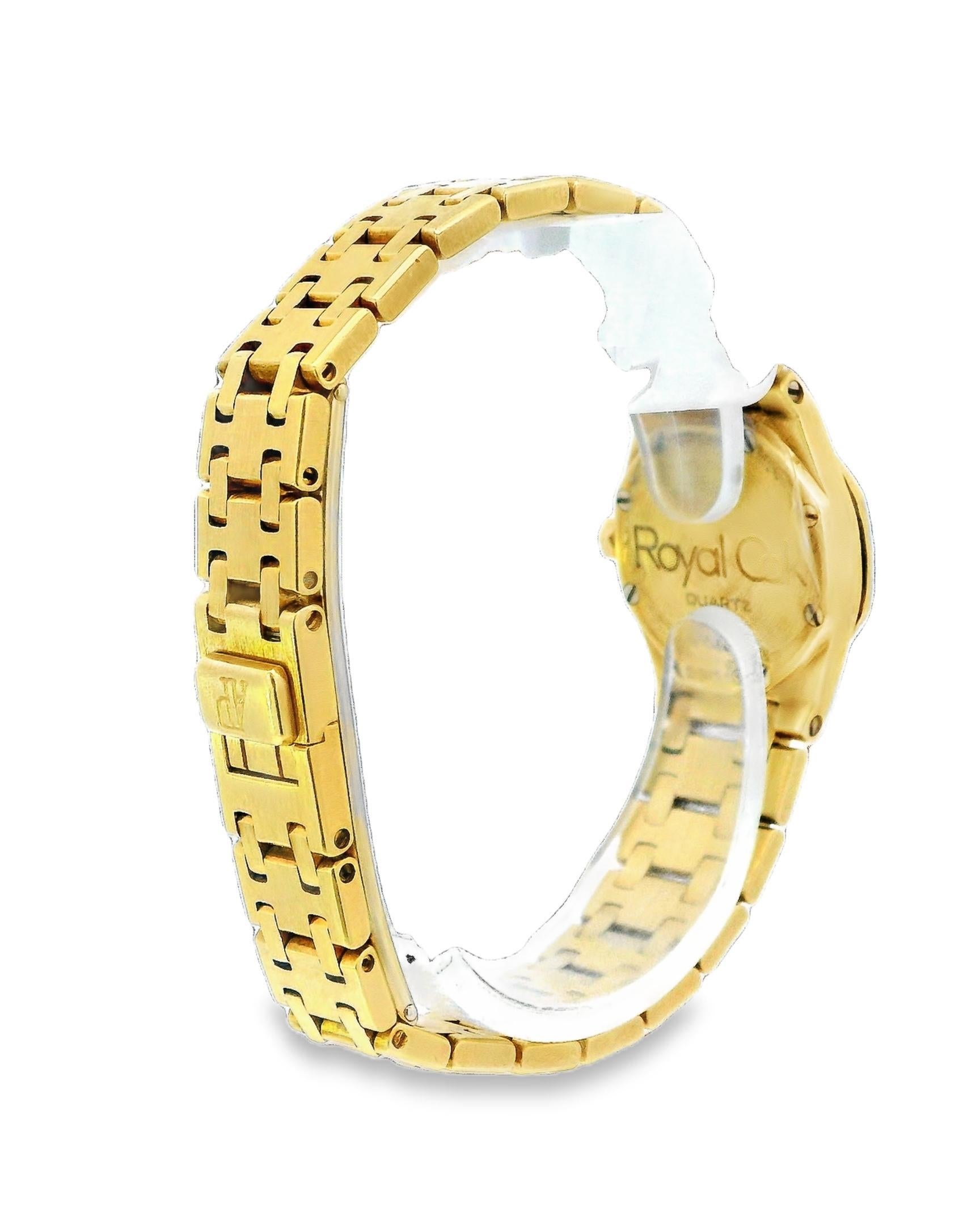 Audemars Piguet Royal Oak Mini 18K Yellow Gold MOP Dial Ladies Watch For Sale 1